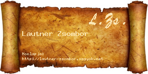 Lautner Zsombor névjegykártya